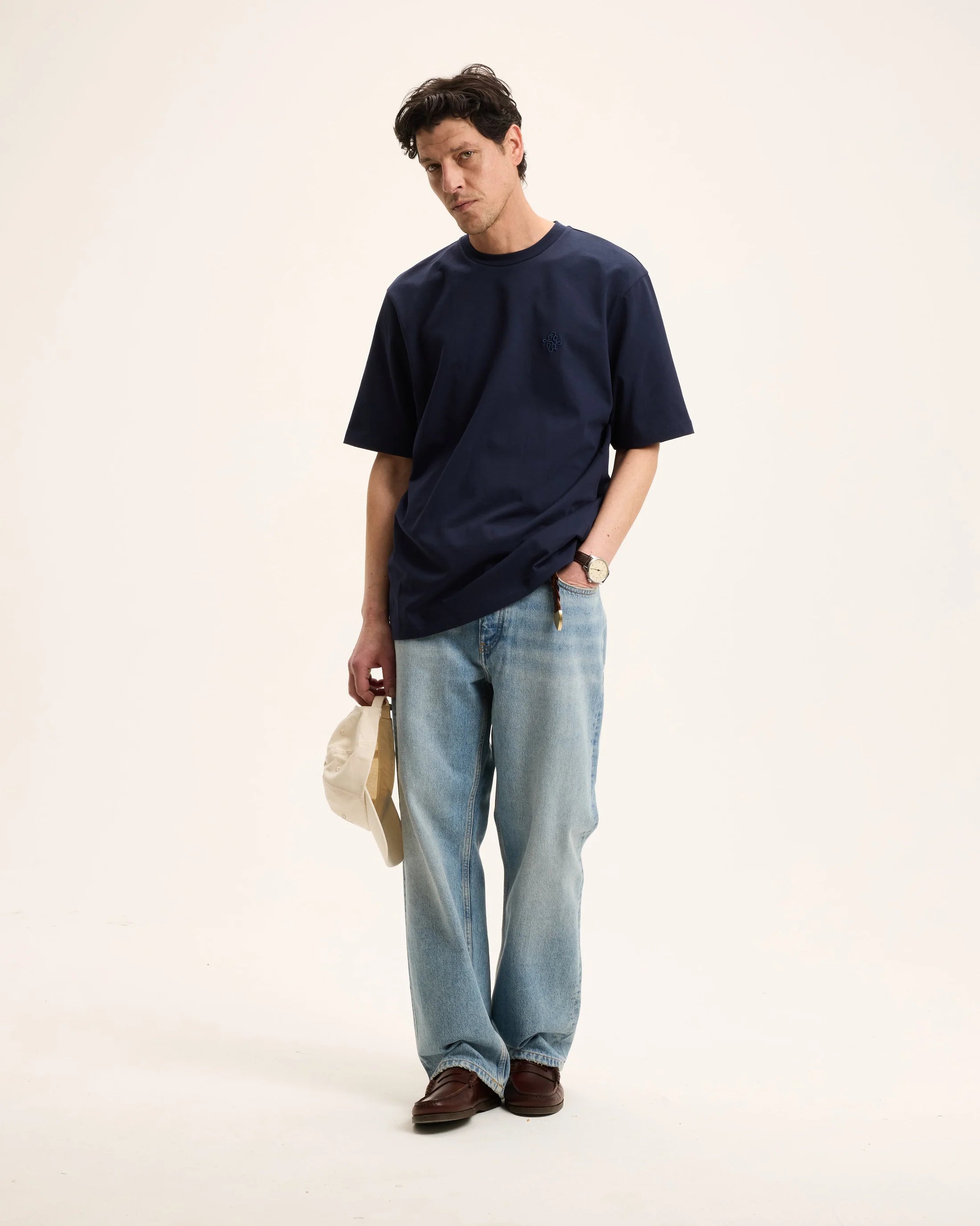 GOOD PEOPLE Tommy Signature Tee Navy