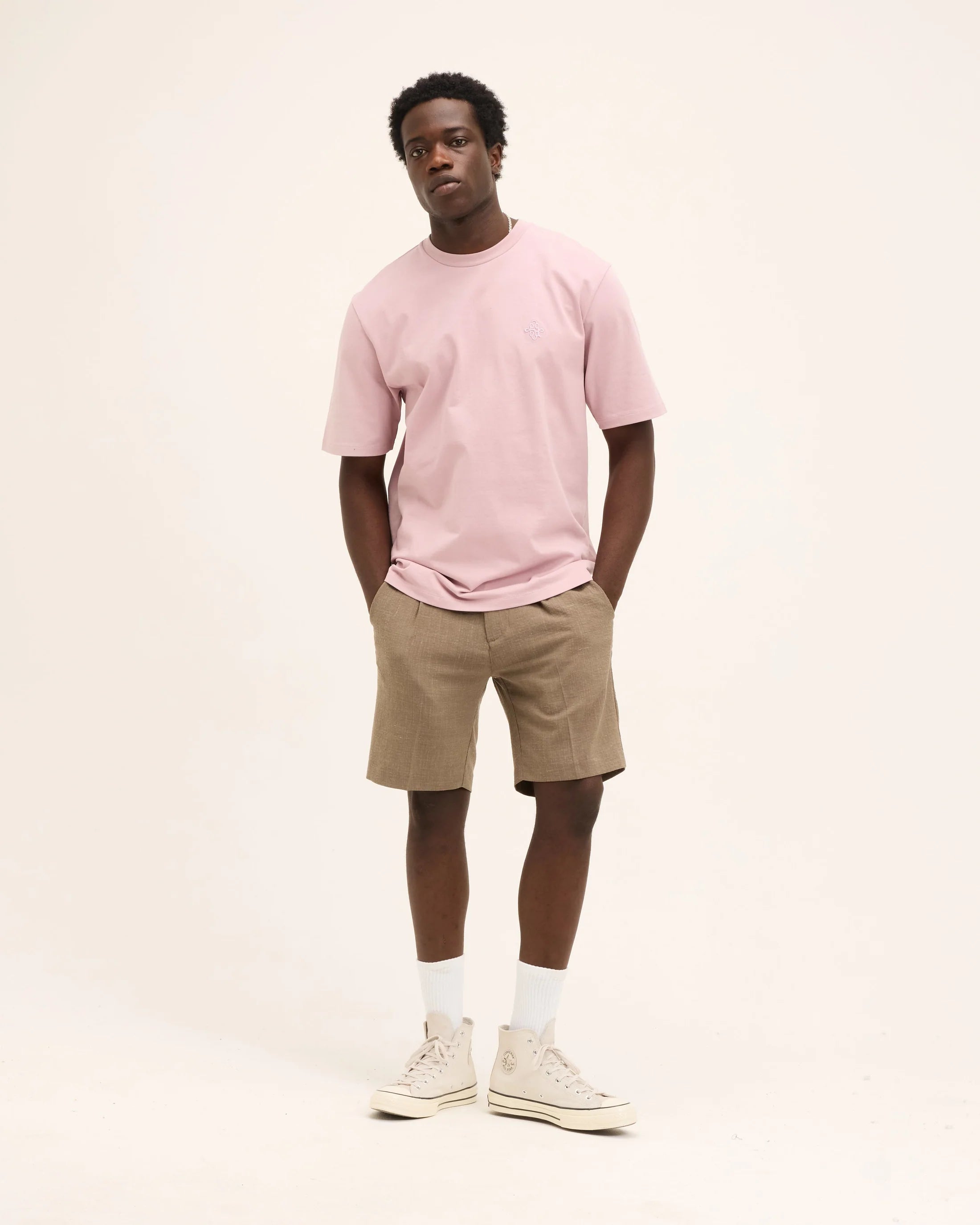 GOOD PEOPLE Tommy Signature Tee Light Mauve