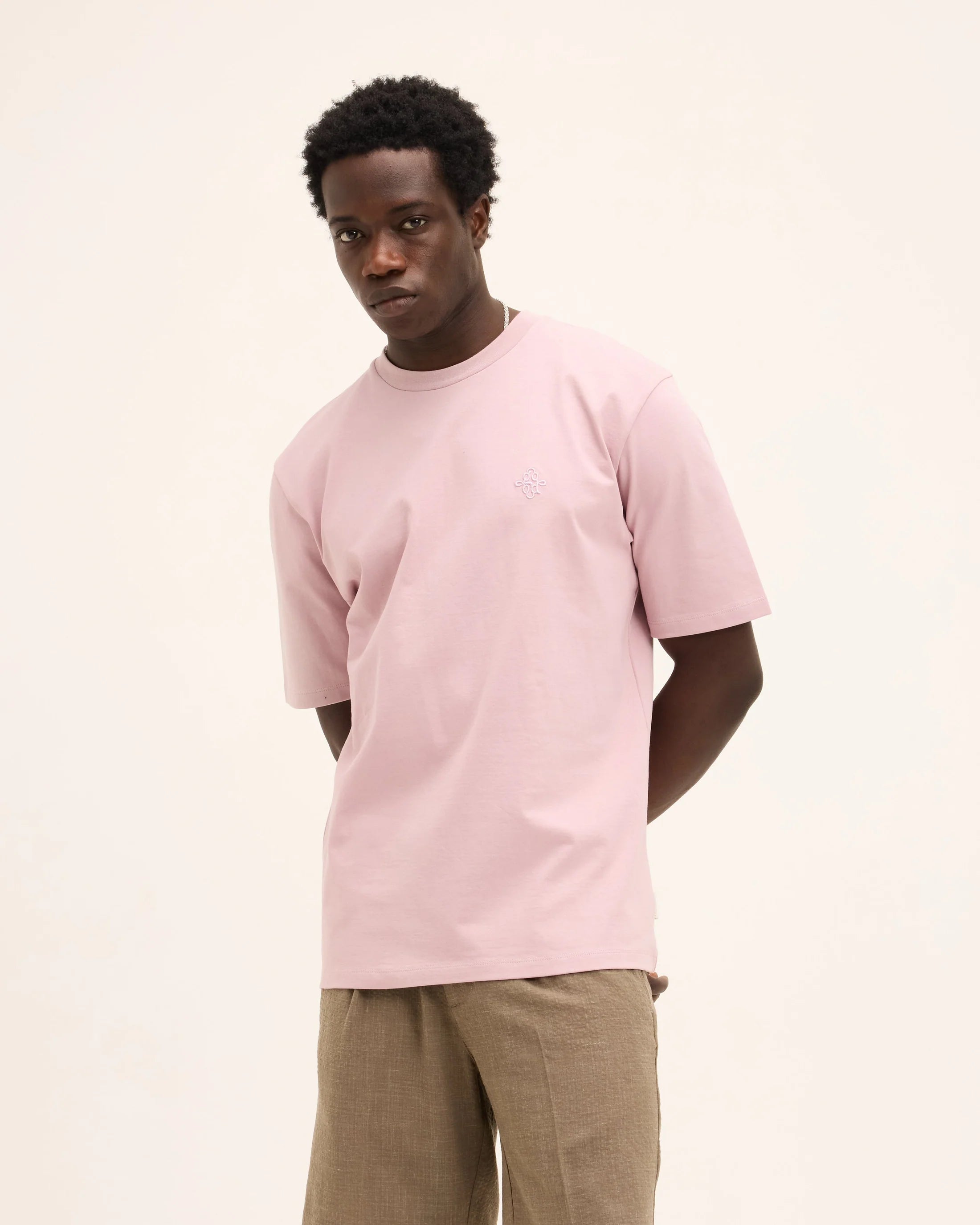 GOOD PEOPLE Tommy Signature Tee Light Mauve