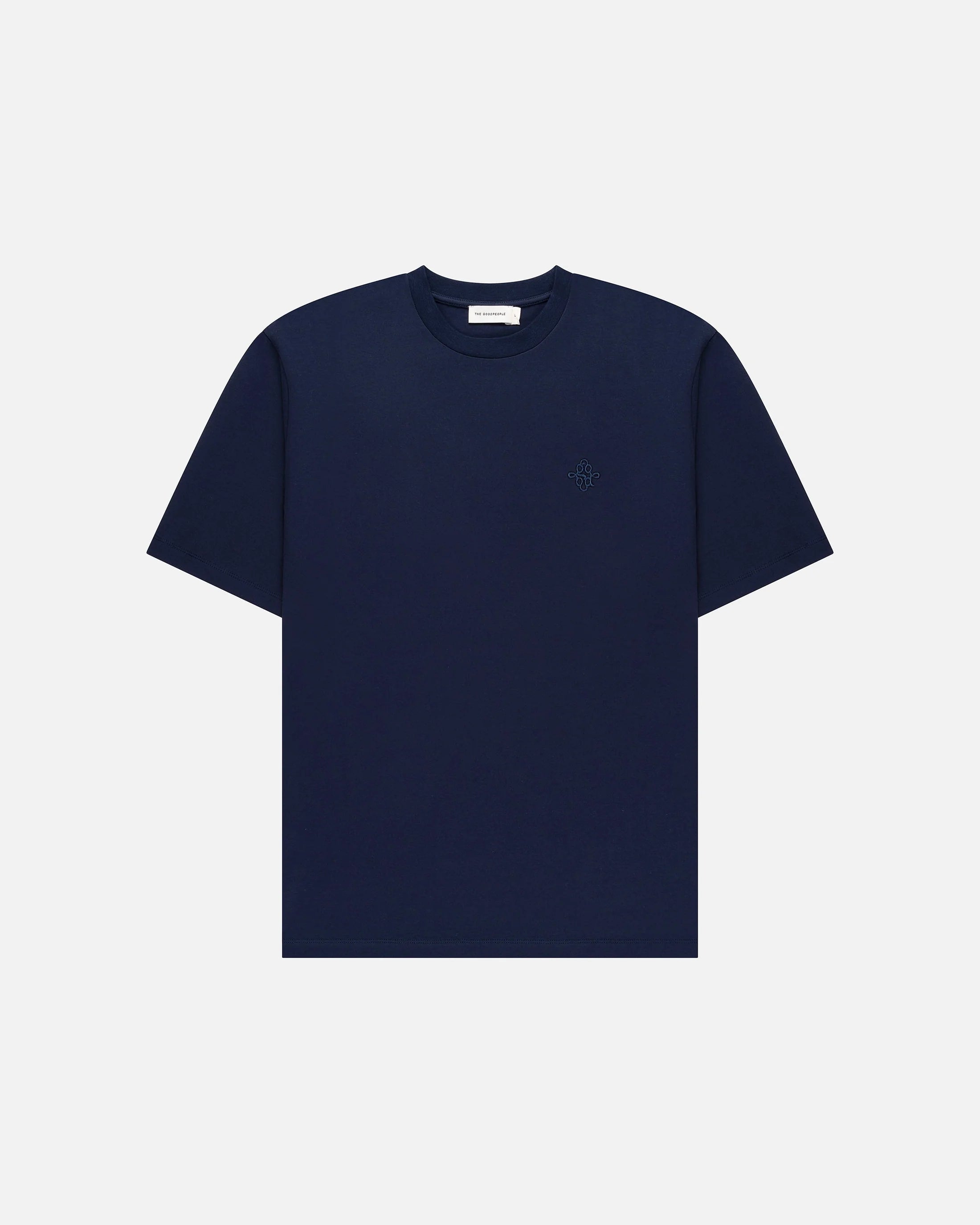 GOOD PEOPLE Tommy Signature Tee Navy