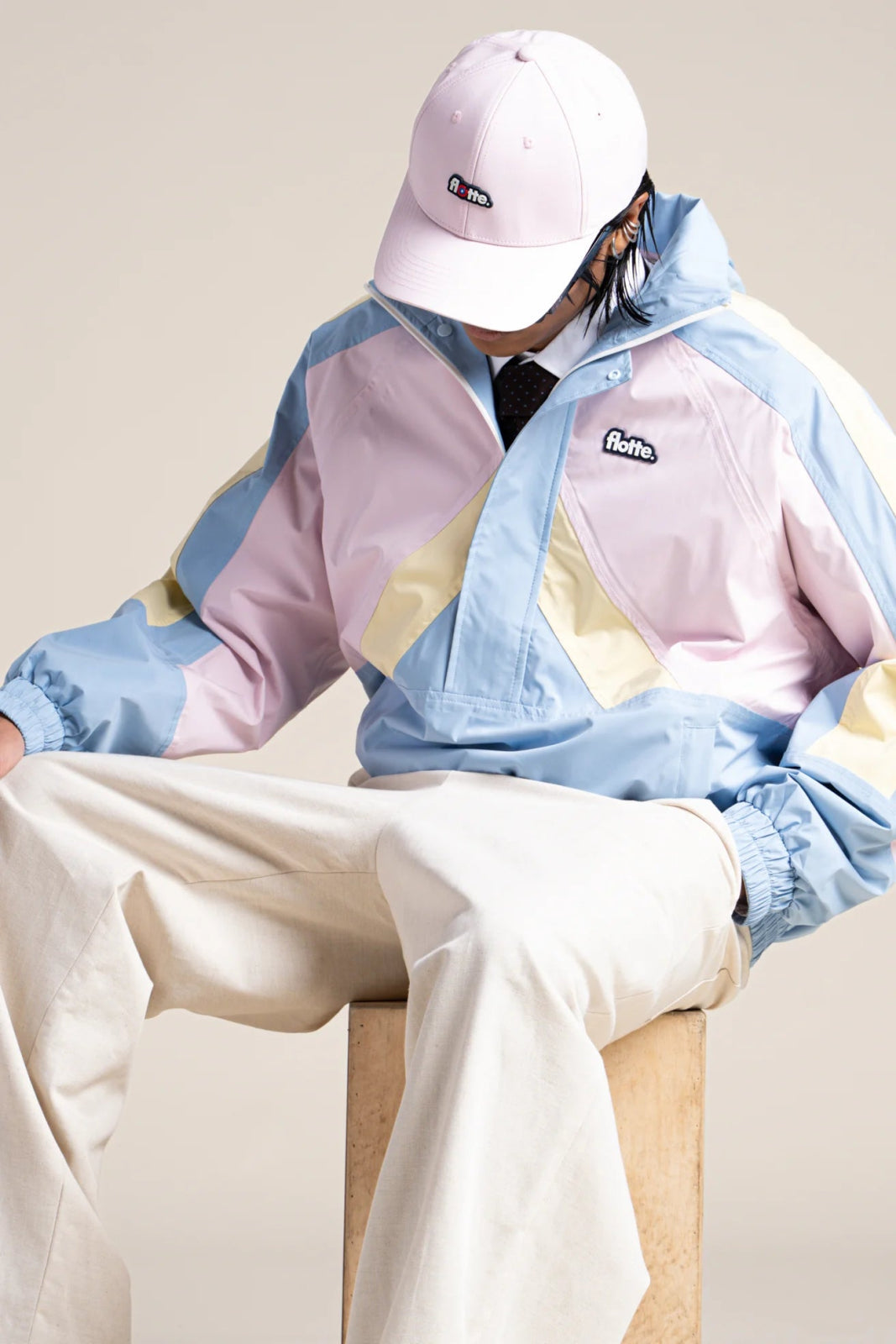 FLOTTE ABBESSES - WATERPROOF JACKET Ciel Butter Marshmallow