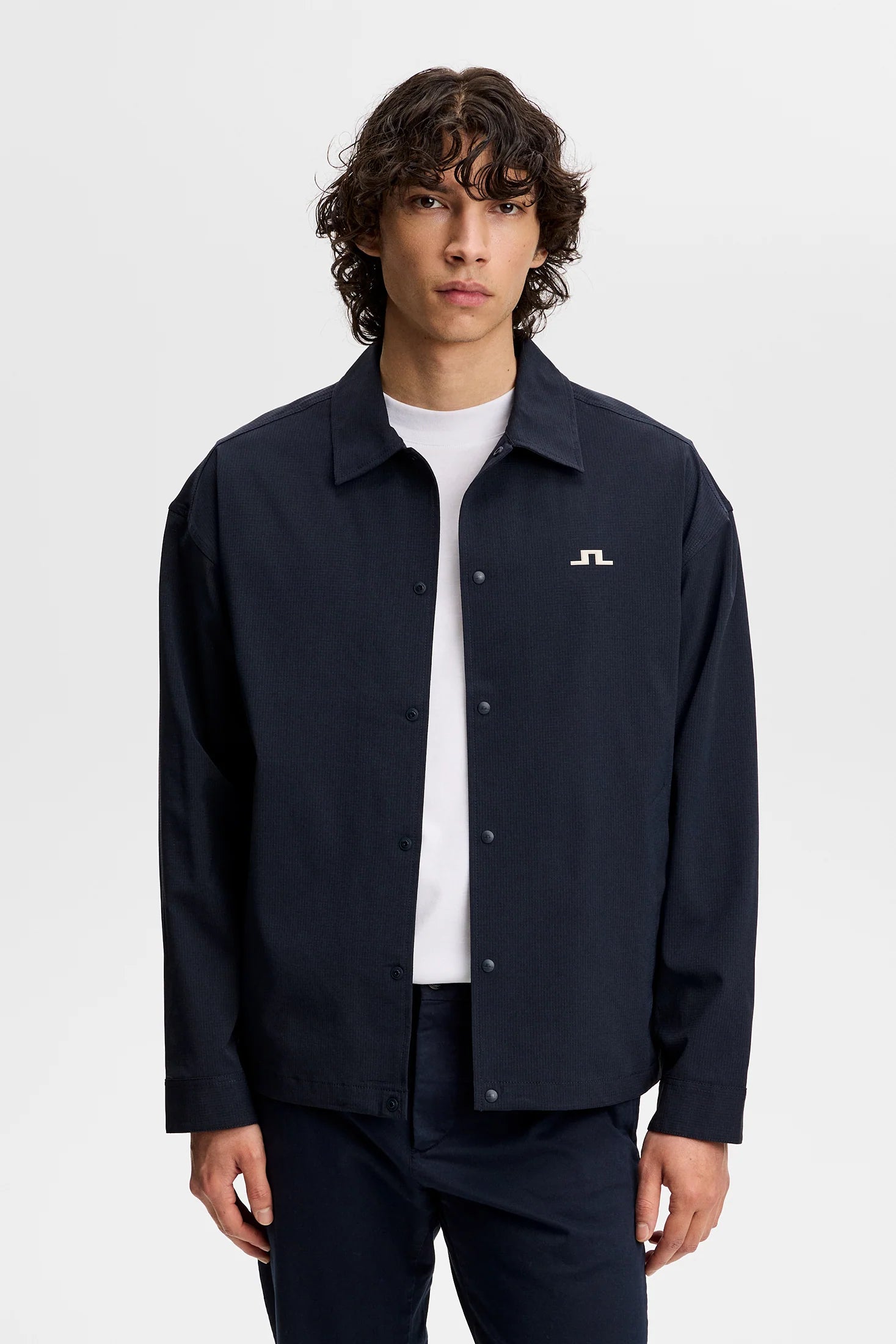 J.LINDEBERG Dex Coach Overshirt Navy