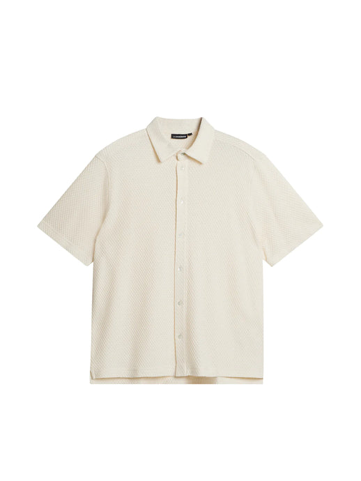 J.LINDEBERG TORPA AIRY STRUCTURE SHIRT Cloud White