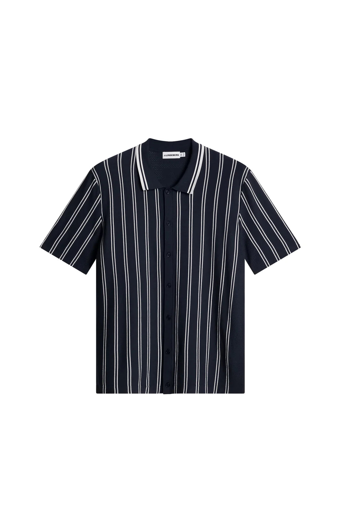 J.LINDEBERG RUE KNIT SS SHIRT Navy