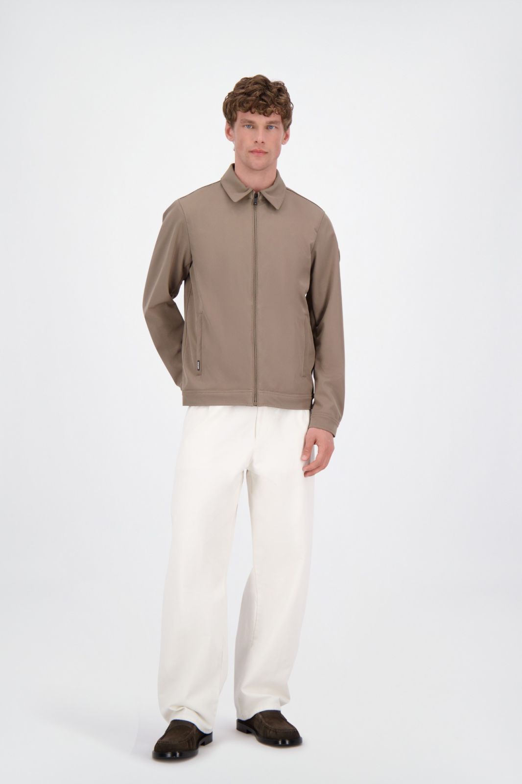 AIRFORCE SOFTSHELL JACKET COLAR Walnut