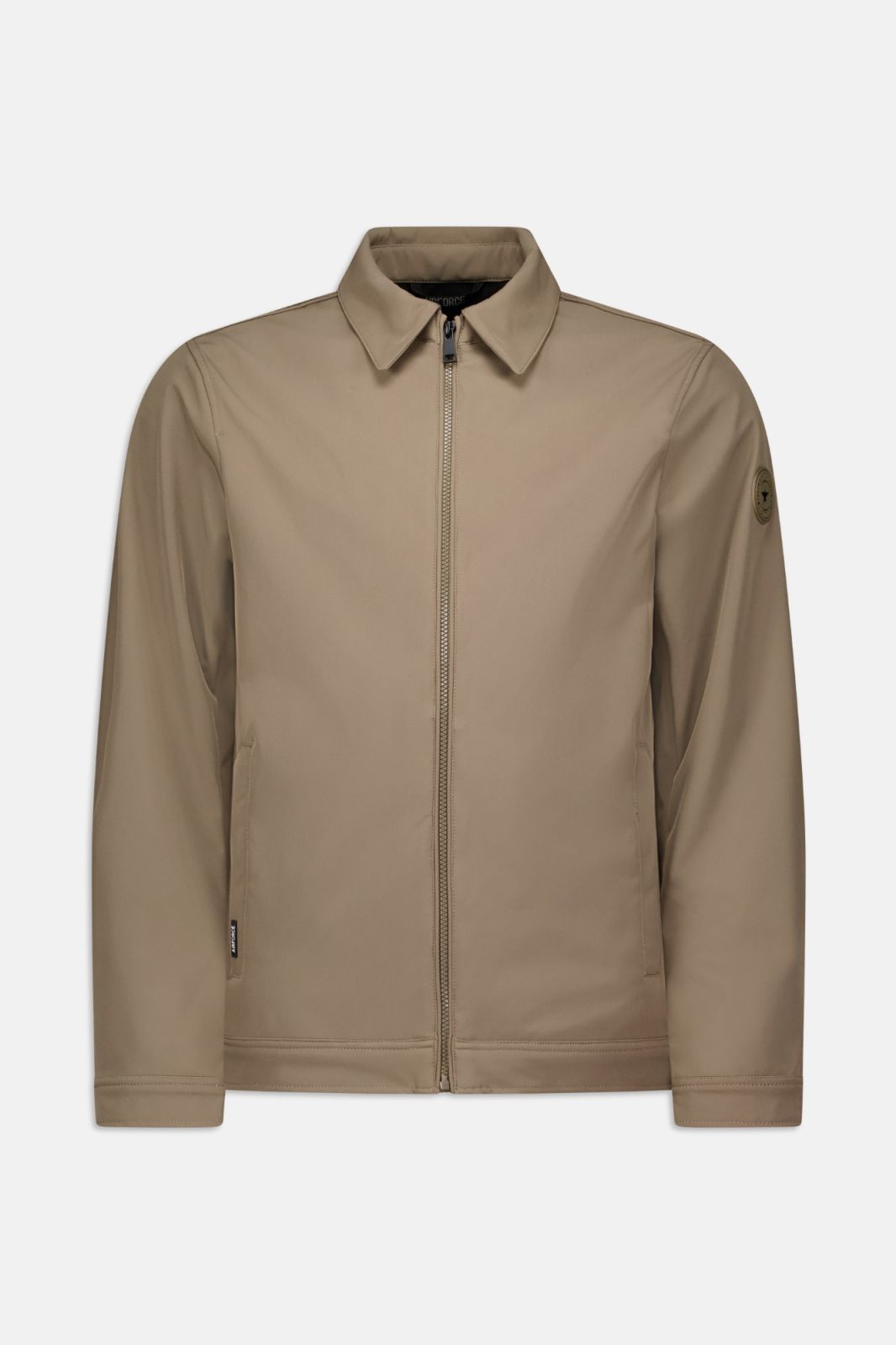 AIRFORCE SOFTSHELL JACKET COLAR Walnut