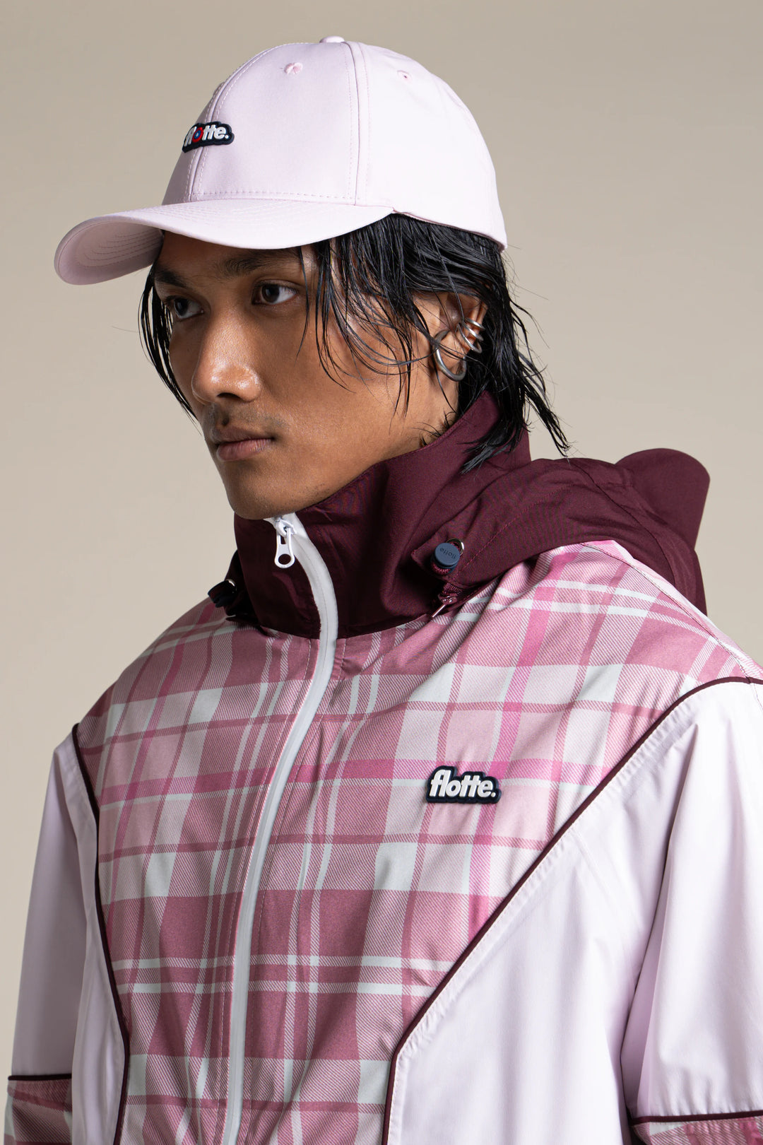 FLOTTE SAINT-MARTIN - WATERPROOF JACKET Tartan Rose