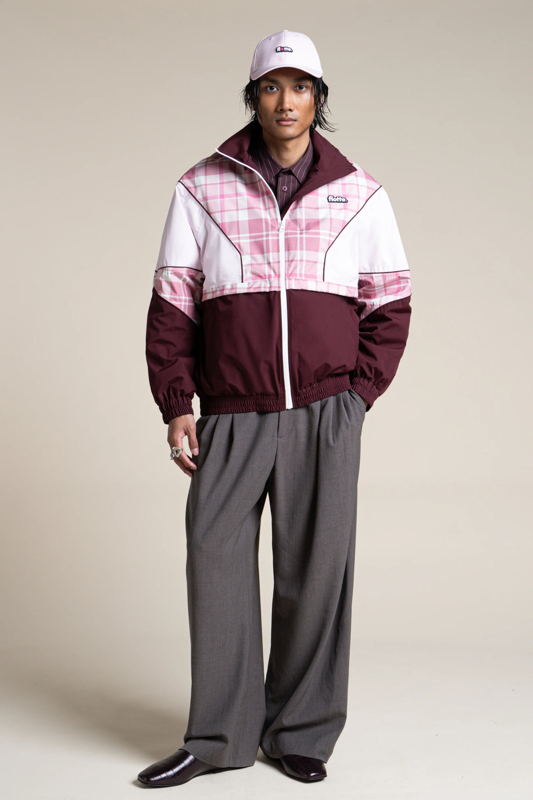 FLOTTE SAINT-MARTIN - WATERPROOF JACKET Tartan Rose