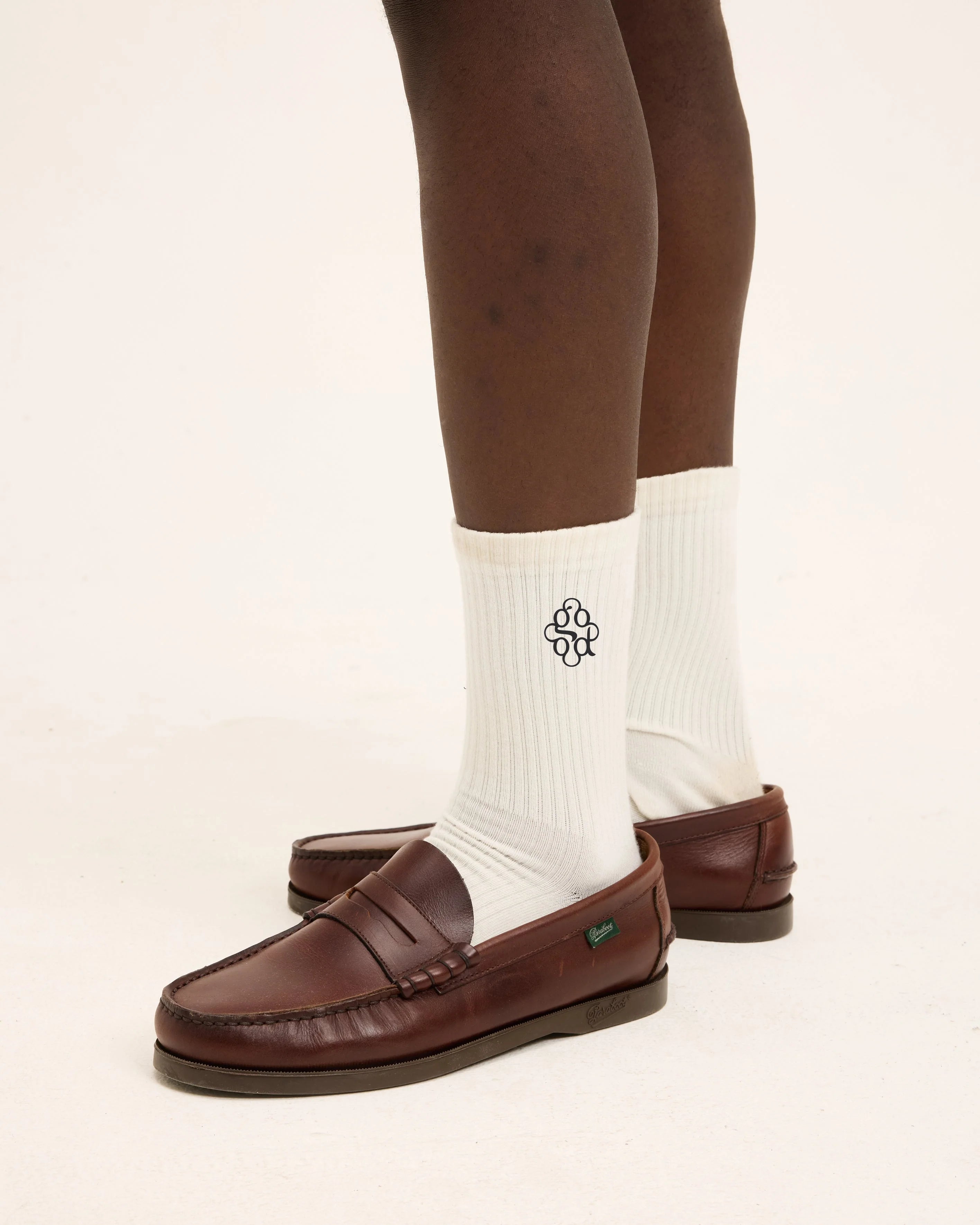 GOOD PEOPLE Classic Good Sock White