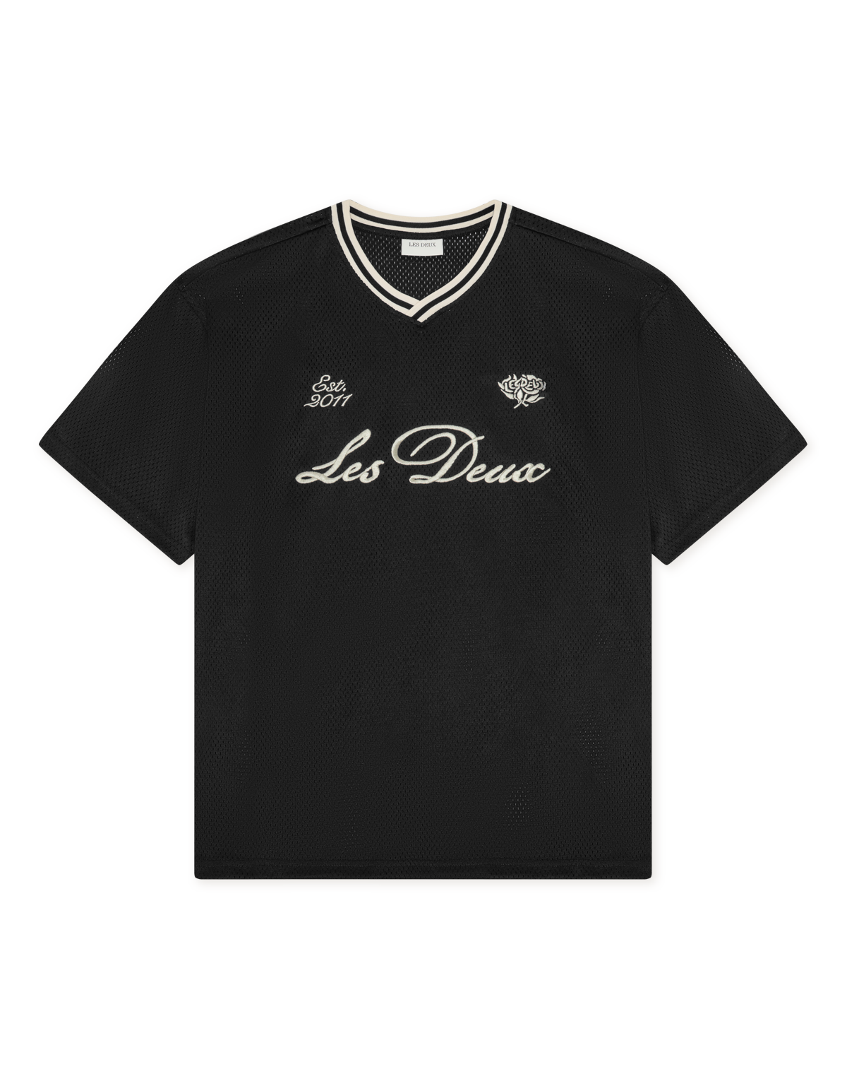LES DEUX MESH T-SHIRT Tap Shoe Black
