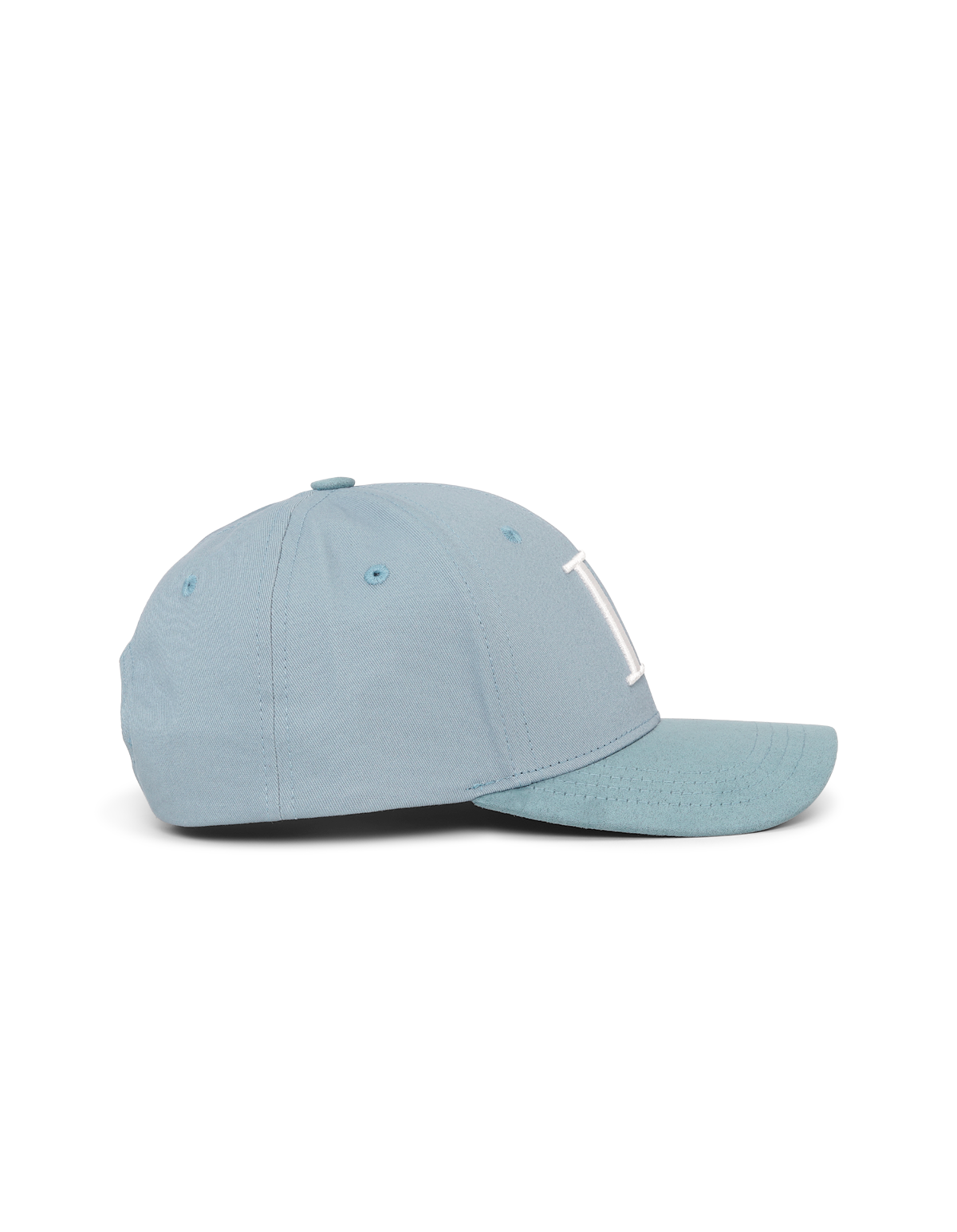 LES DEUX BASEBALL CAP SUEDE ll Faded Denim Blue