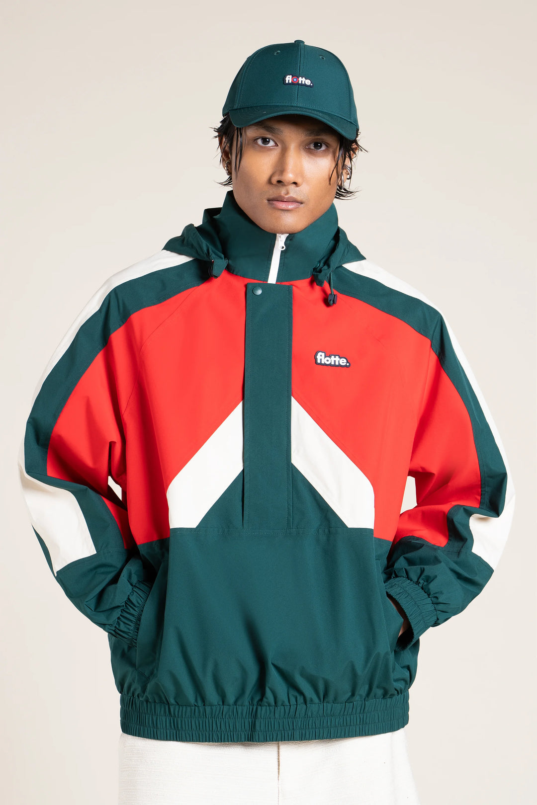 FLOTTE ABBESSES - WATERPROOF JACKET Rouge Sapin