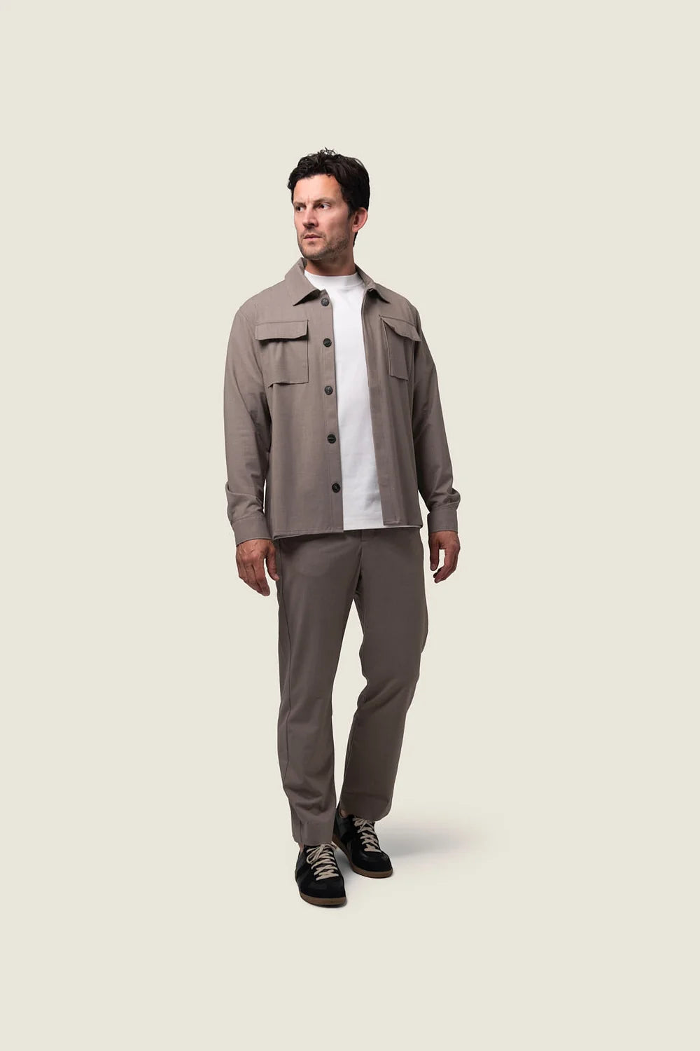 DUQUEZZI CESARE WOOL BLEND PANTS | CARAMEL SYRUP
