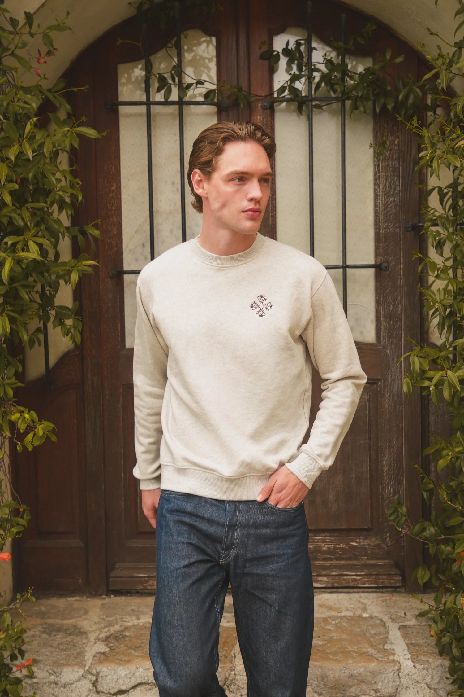 EDMONDS Serenite crewneck - Grey melange