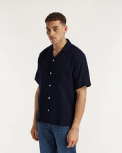 Afbeelding in Gallery-weergave laden, DENHAM TONY CAMP SHIRT LUXURY COTTON GAUZE - Navy Blazer
