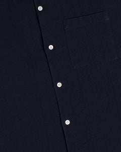 DENHAM TONY CAMP SHIRT LUXURY COTTON GAUZE - Navy Blazer