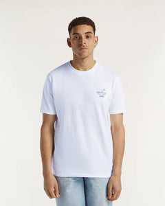 DENHAM AMSTERDAM SKYLINE TEE HEAVY CORE JERSEY - White