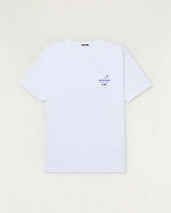 DENHAM AMSTERDAM SKYLINE TEE HEAVY CORE JERSEY - White