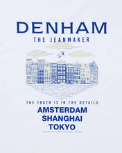 Afbeelding in Gallery-weergave laden, DENHAM AMSTERDAM SKYLINE TEE HEAVY CORE JERSEY - White