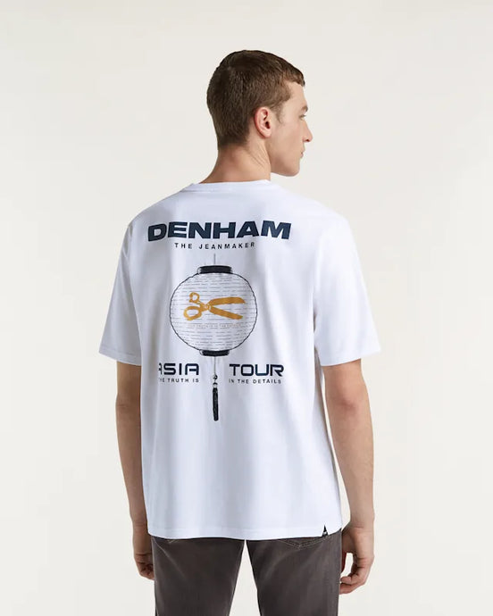 DENHAM ASIA TOUR TEE JEANS JERSEY - White