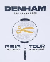 Afbeelding in Gallery-weergave laden, DENHAM ASIA TOUR TEE JEANS JERSEY - White
