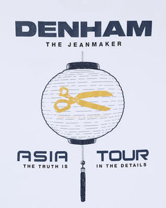 DENHAM ASIA TOUR TEE JEANS JERSEY - White