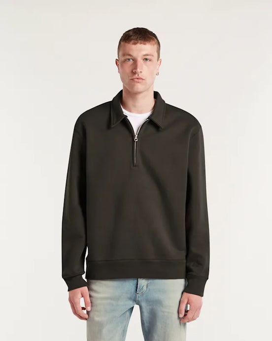 DENHAM NINO POLO SWEAT CPS Wren Brown