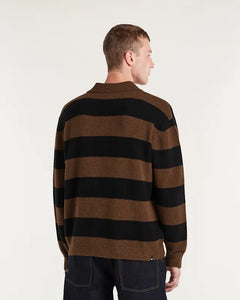 DENHAM RUGBY KNIT WREN BROWN | Regular Fit
