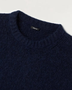 DENHAM KEAGAN KNITTED CREWNECK NAVY BLAZER | Classic Fit
