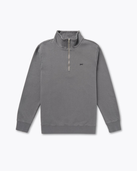 DENHAM SCISSOR HALF ZIP GDBS Castlerock Grey