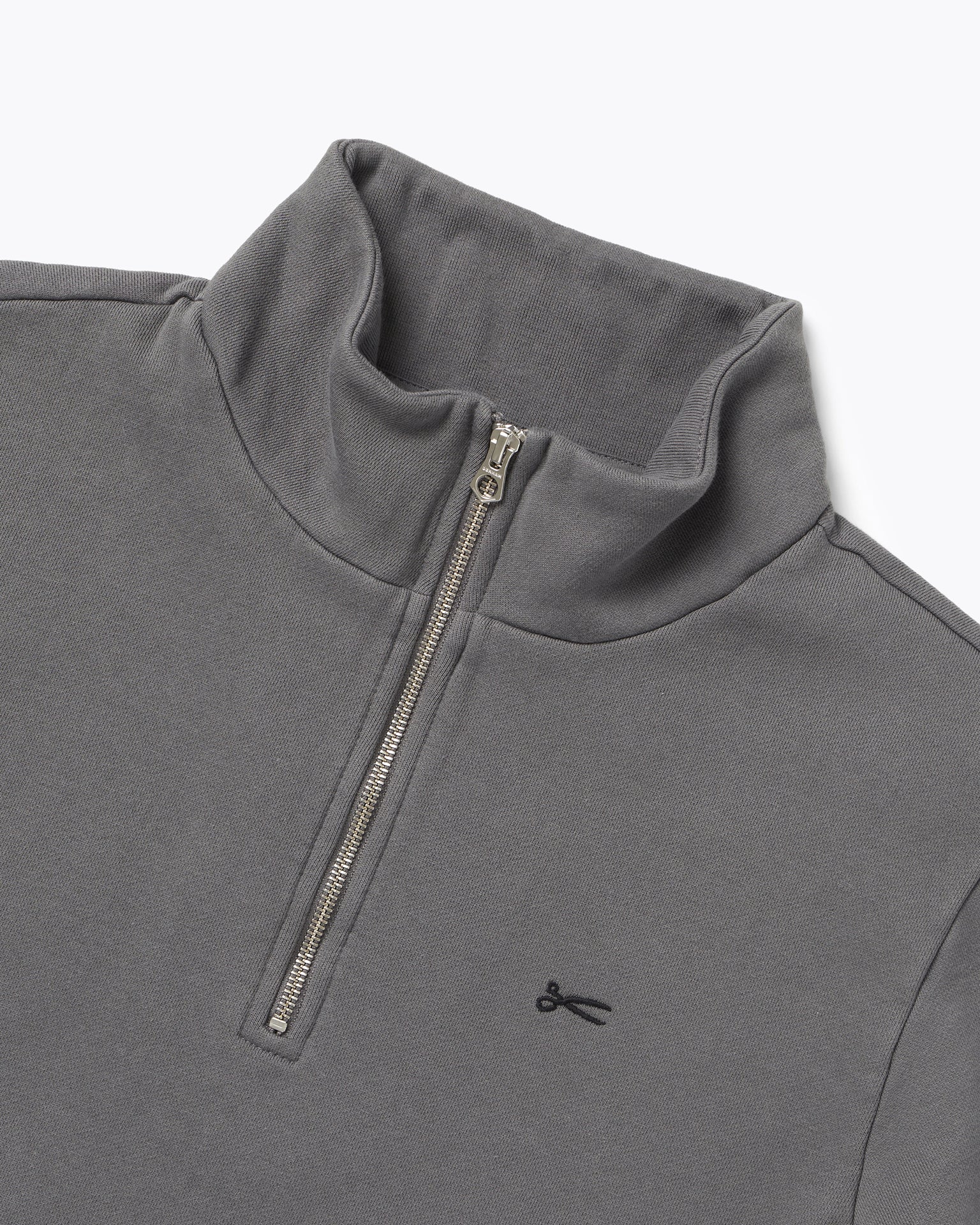 DENHAM SCISSOR HALF ZIP GDBS Castlerock Grey