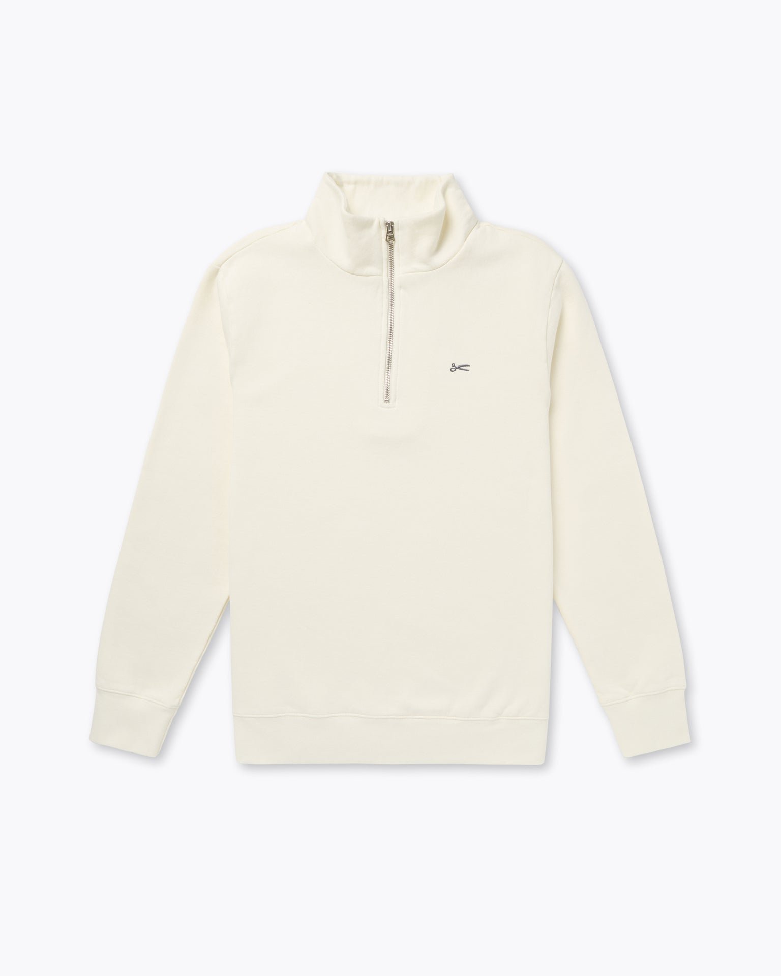 DENHAM SCISSOR HALF ZIP GDBS Coconut White