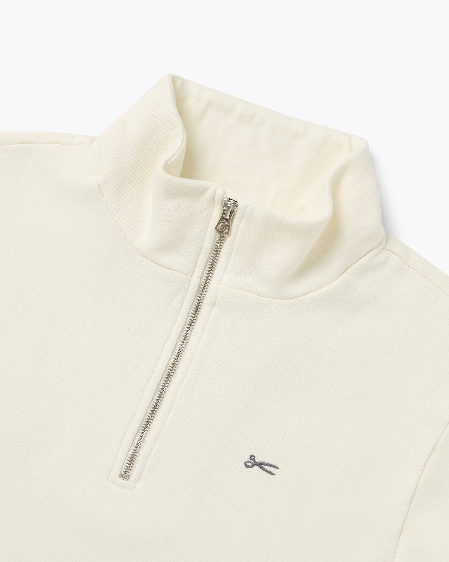 DENHAM SCISSOR HALF ZIP GDBS Coconut White