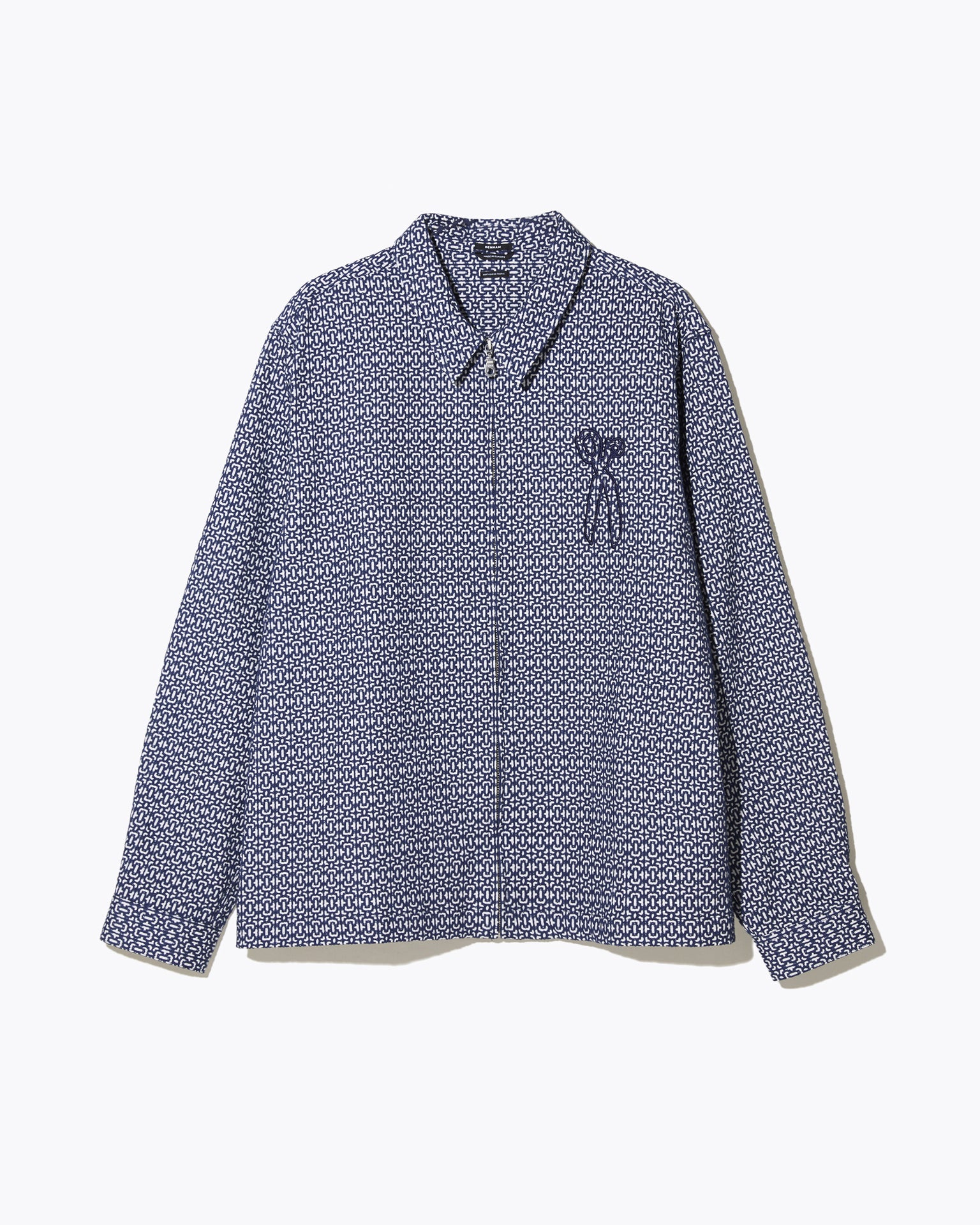 DENHAM PATCHY ZIP OVERSHIRT MCJ  Navy