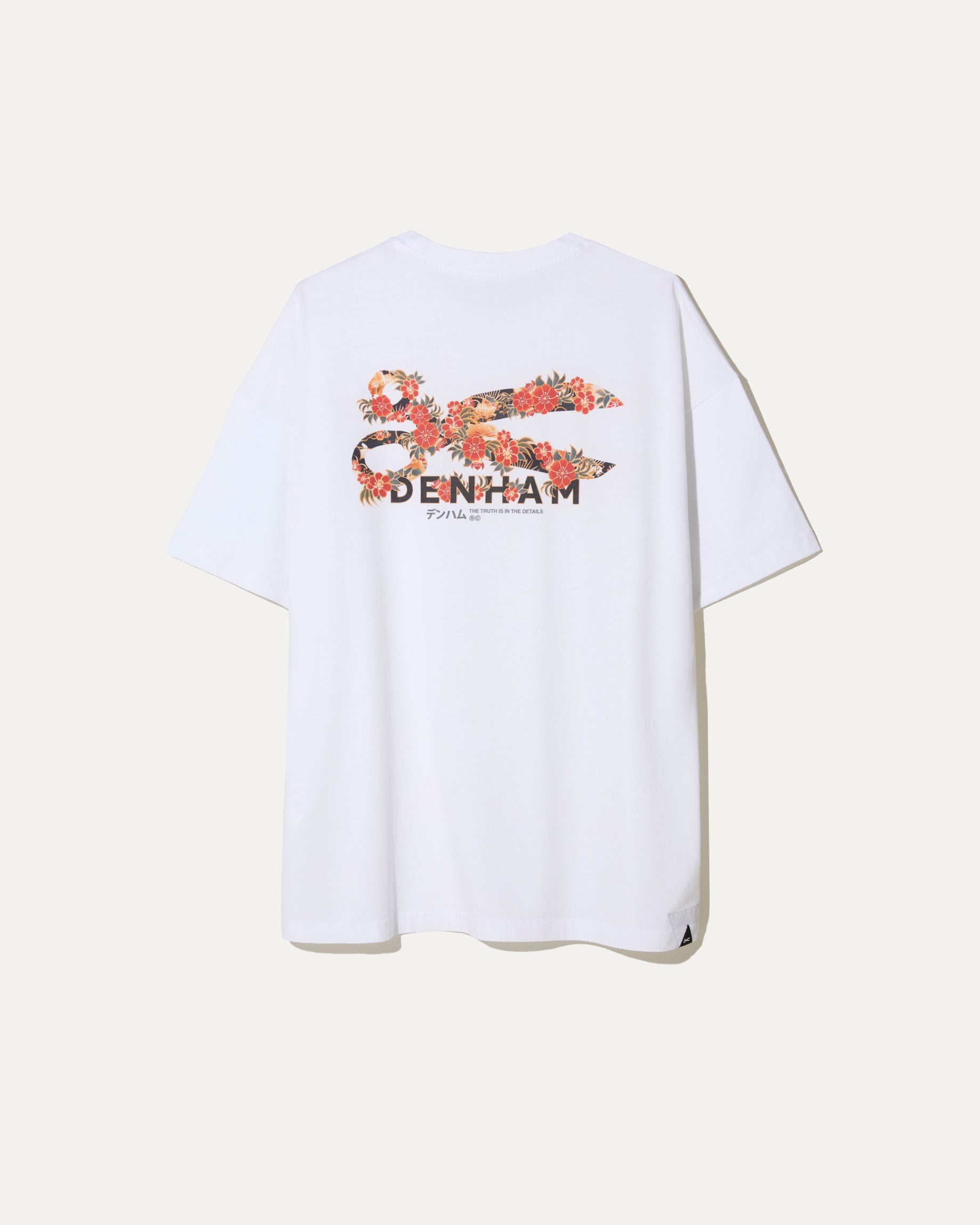 DENHAM FLOWY GRAPHIC TEE LWJ White