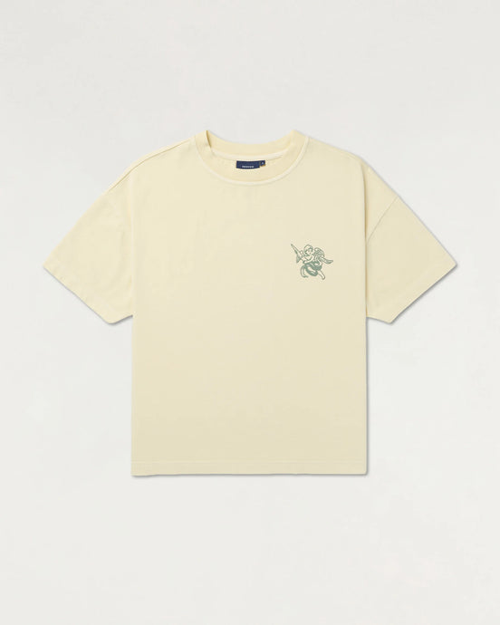 CHERUB LOGO TEE HEAVY JERSEY - Afterglow Yellow