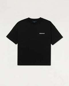 DENHAM OSAKA AMALFI TEE HEAVY CORE JERSEY - Black