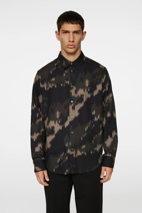 J.LINDEBERG Reg LS Tencel Print Shirt