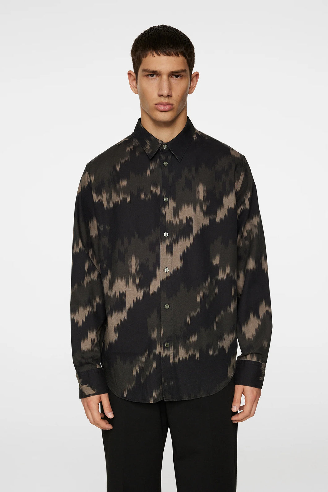 J.LINDEBERG Reg LS Tencel Print Shirt
