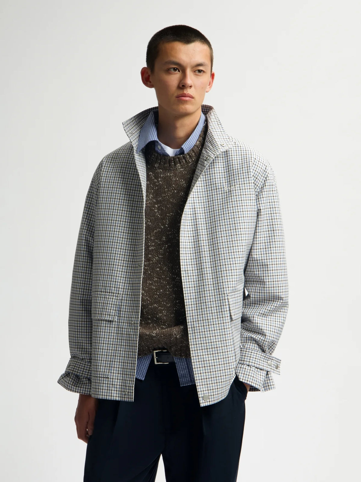 OLAF OVERSIZED UTILITY JACKET Bracken/Dusty Blue
