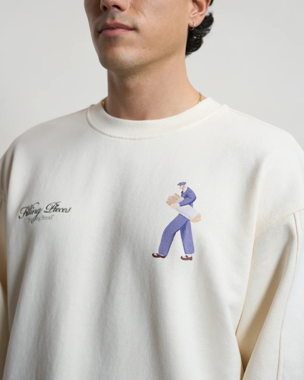 FILLING PIECES Sweatshirt Bakery Antique White