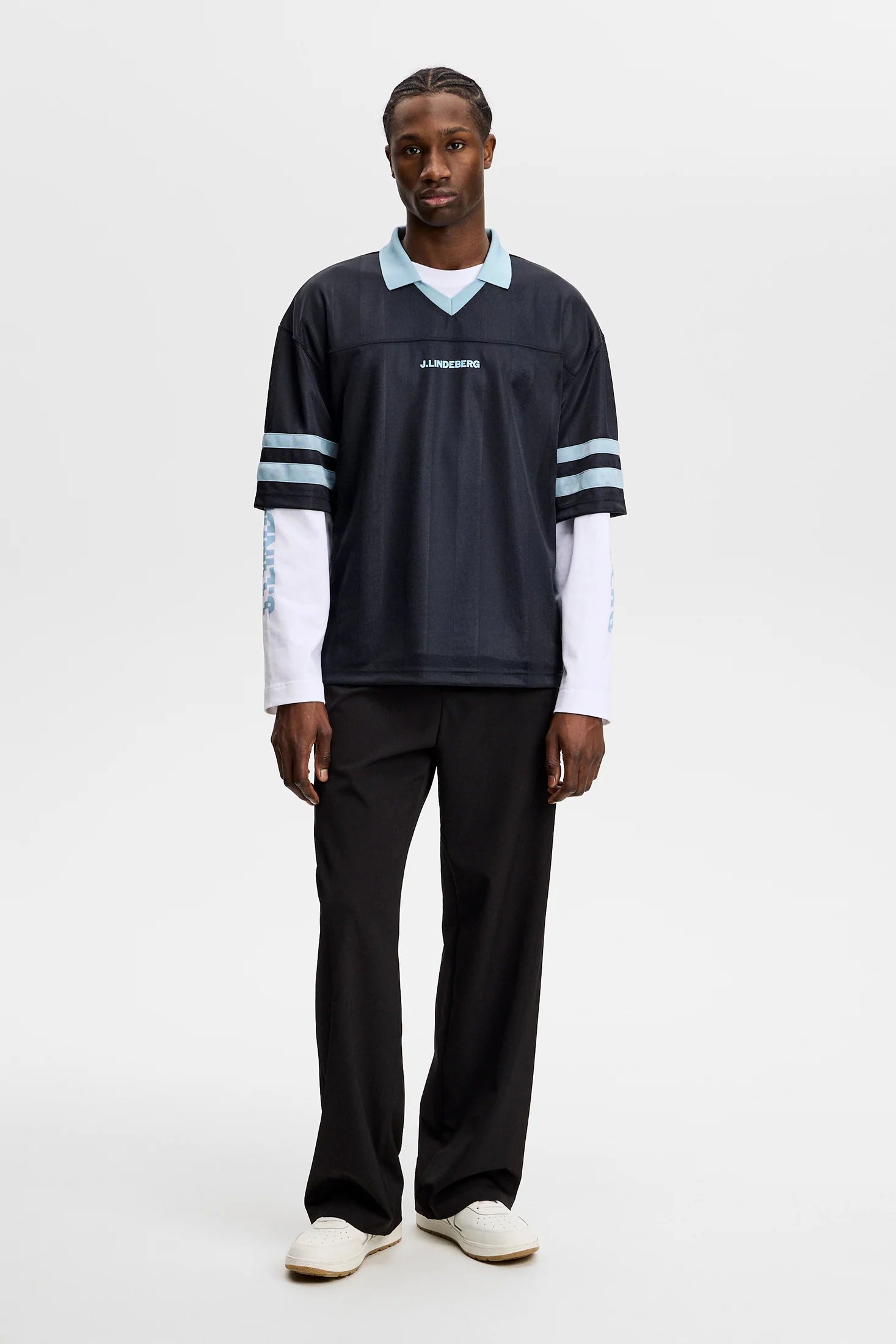 J.LINDEBERG Rusty Printed Polo JL Navy