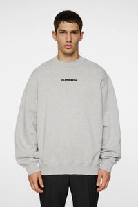 J.LINDEBERG CALLAN CREW NECK | LIGHT GREY MELANGE