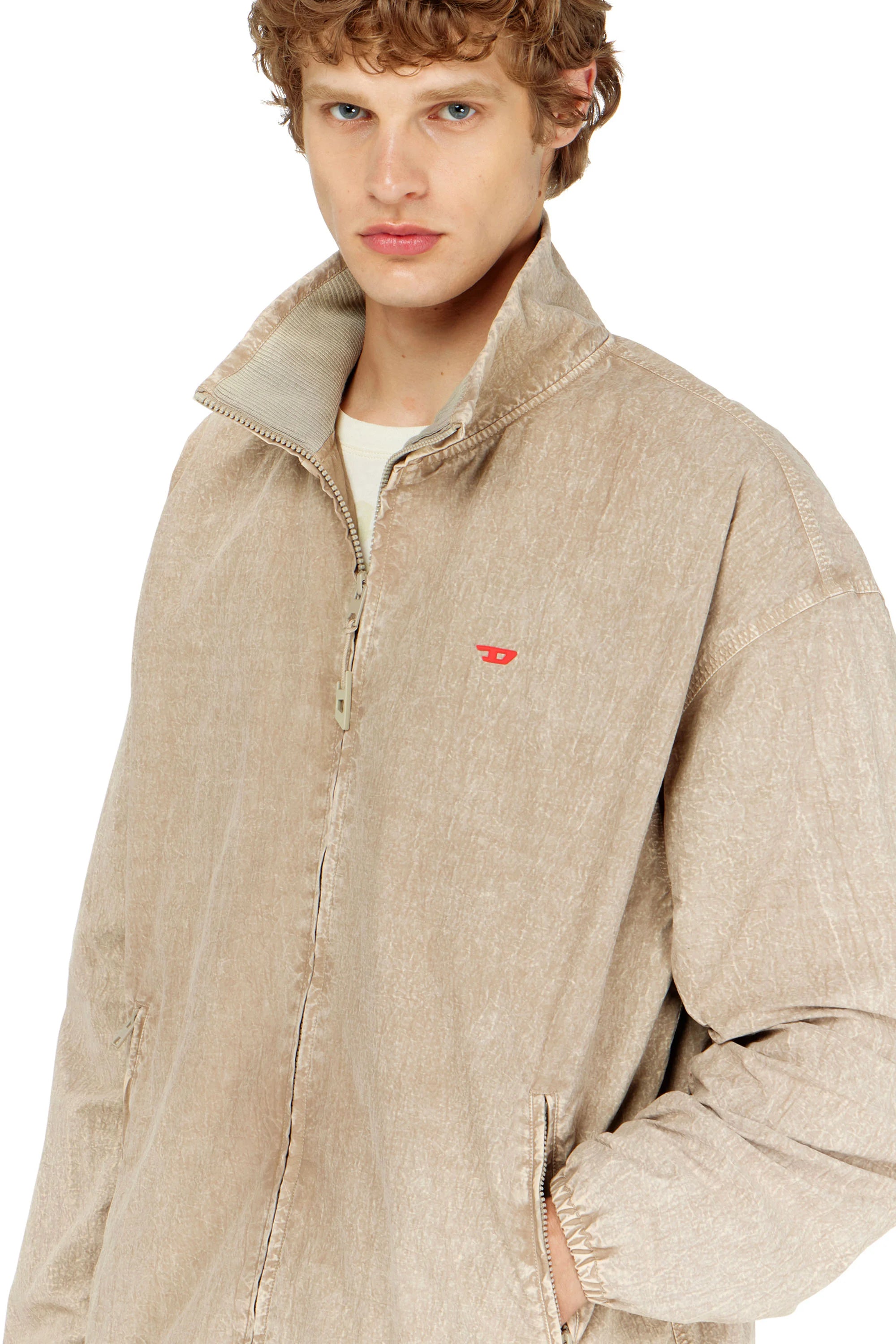 DIESEL Treated Taslan Jacket With Treated Finish