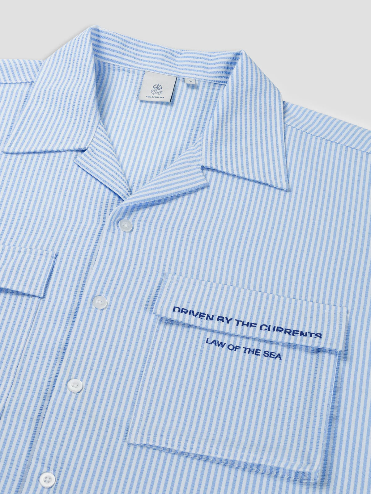 LAW OF THE SEA CORALYN SEERSUCKER STRIPED SHIRT