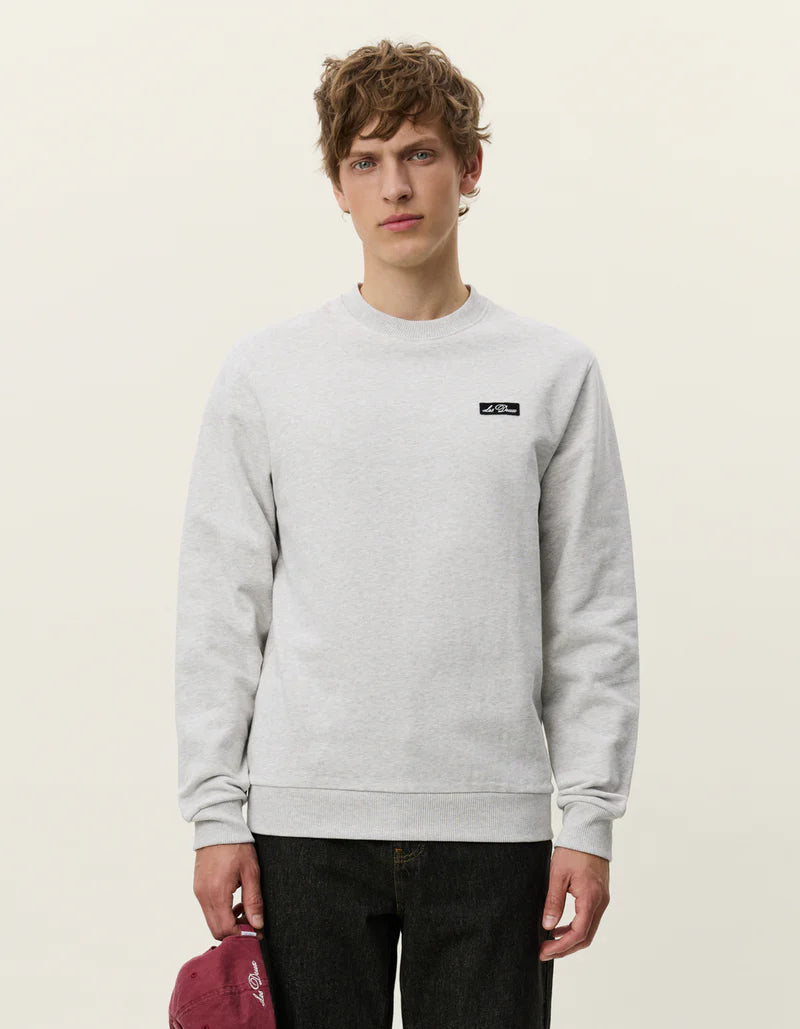 LES DEUX Patch Sweatshirt Snow Melange
