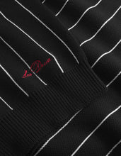Afbeelding in Gallery-weergave laden, LES DEUX Gaston Jacquard Pinstripe Knit Black