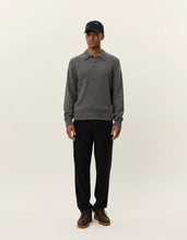 Afbeelding in Gallery-weergave laden, LES DEUX Billy Mouliné Knitted Polo Black