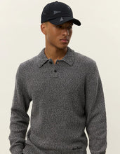 Afbeelding in Gallery-weergave laden, LES DEUX Billy Mouliné Knitted Polo Black