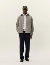 Afbeelding in Gallery-weergave laden, LES DEUX Lennon Wool Pinstripe Overshirt | Grey Melange